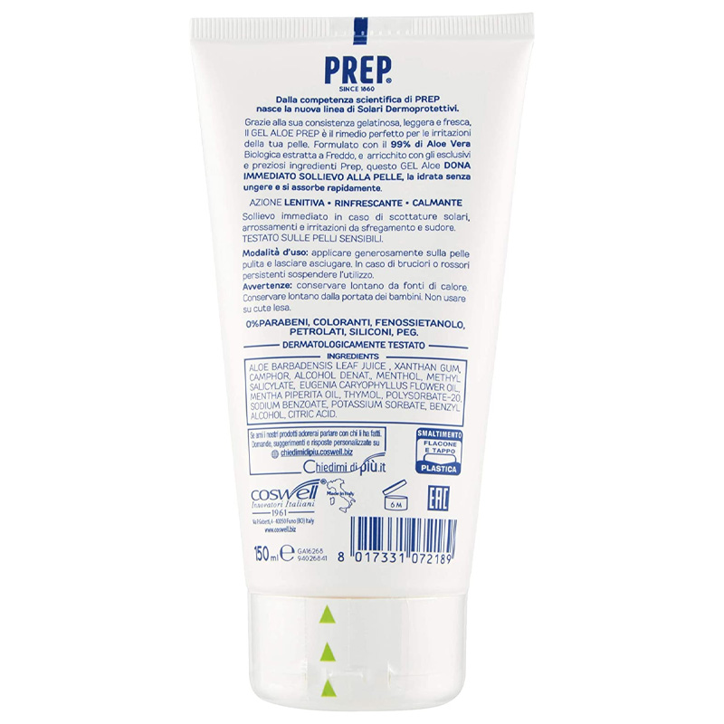 PREP DOPOSOLE LENITIVO ALOE VERA GEL 99 ML 150